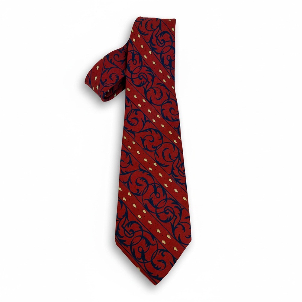 Vintage Roubaix Silk Tie | Varsity Shop Baton Rouge LA, Red & Navy Necktie | MCM
